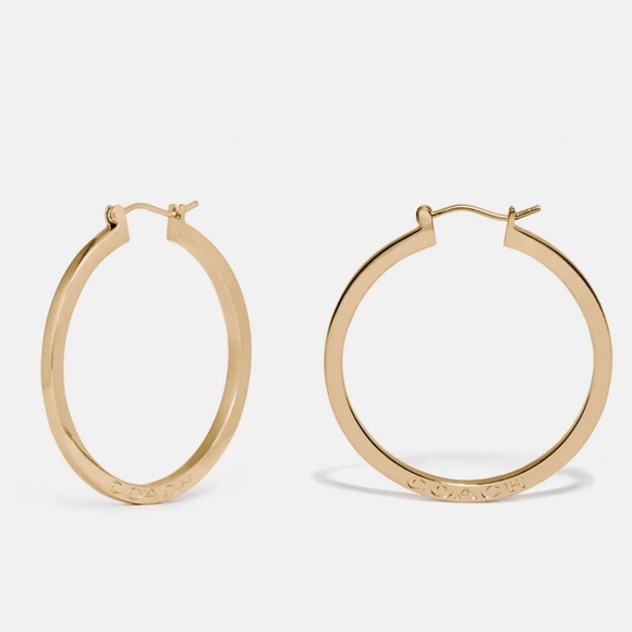 Coach Hoop Earrings - Picture 1 of 5